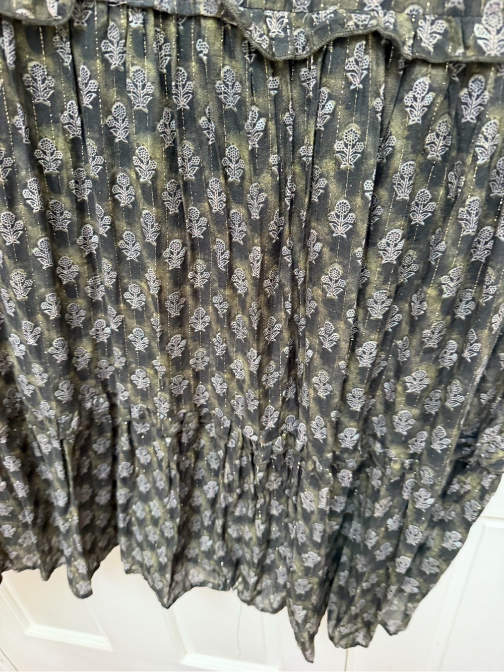 NATURAL LIFE Charcoal Floral Tiered Maxi Dress - Picture 5 of 6